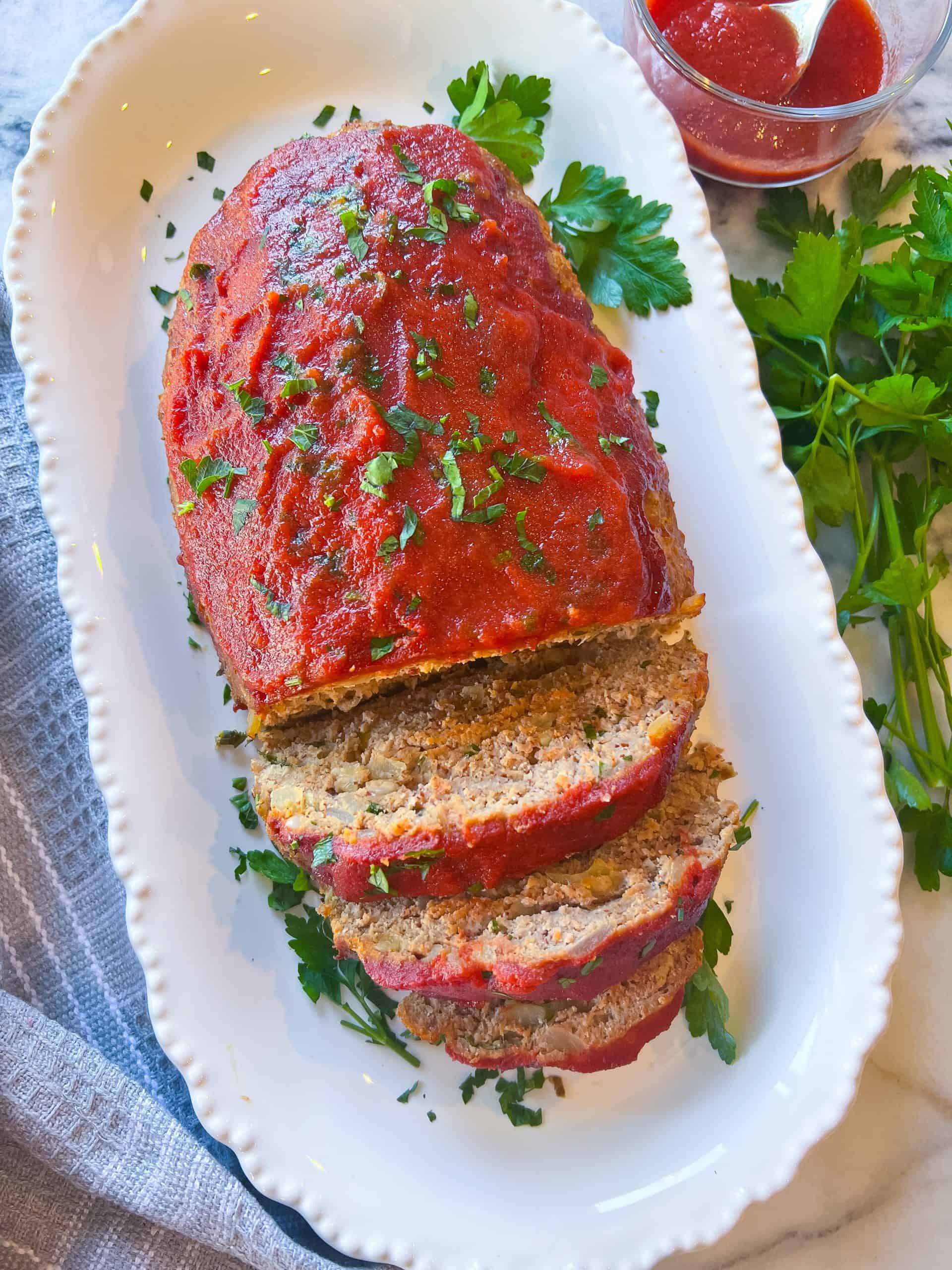 Easy Turkey Meatloaf (Whole 30, Paleo, Gluten-free) - The Lovely Dish