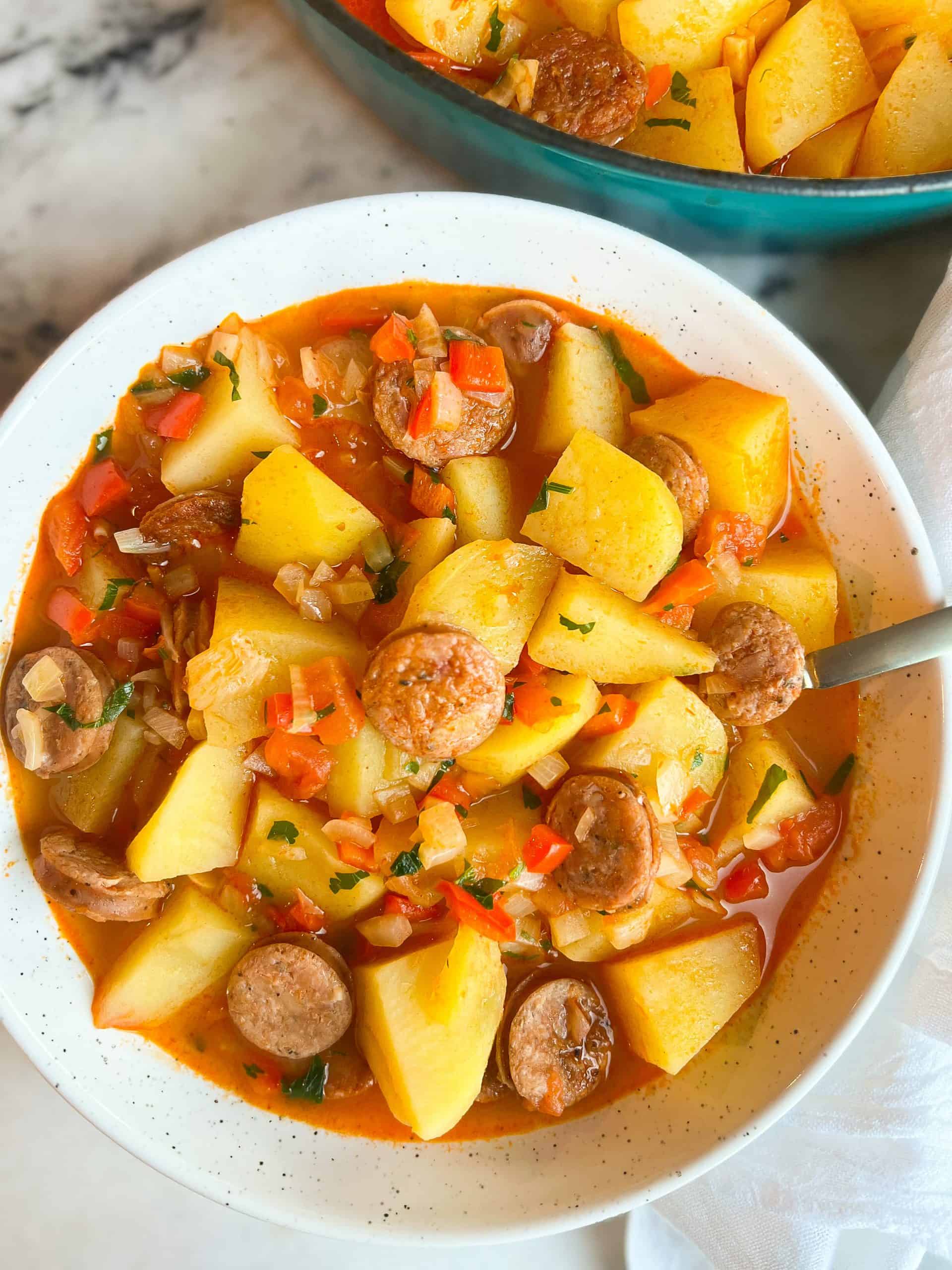 Romanian Potato Stew with Sausage (Tocanita de Cartofi cu Cirnat)-image
