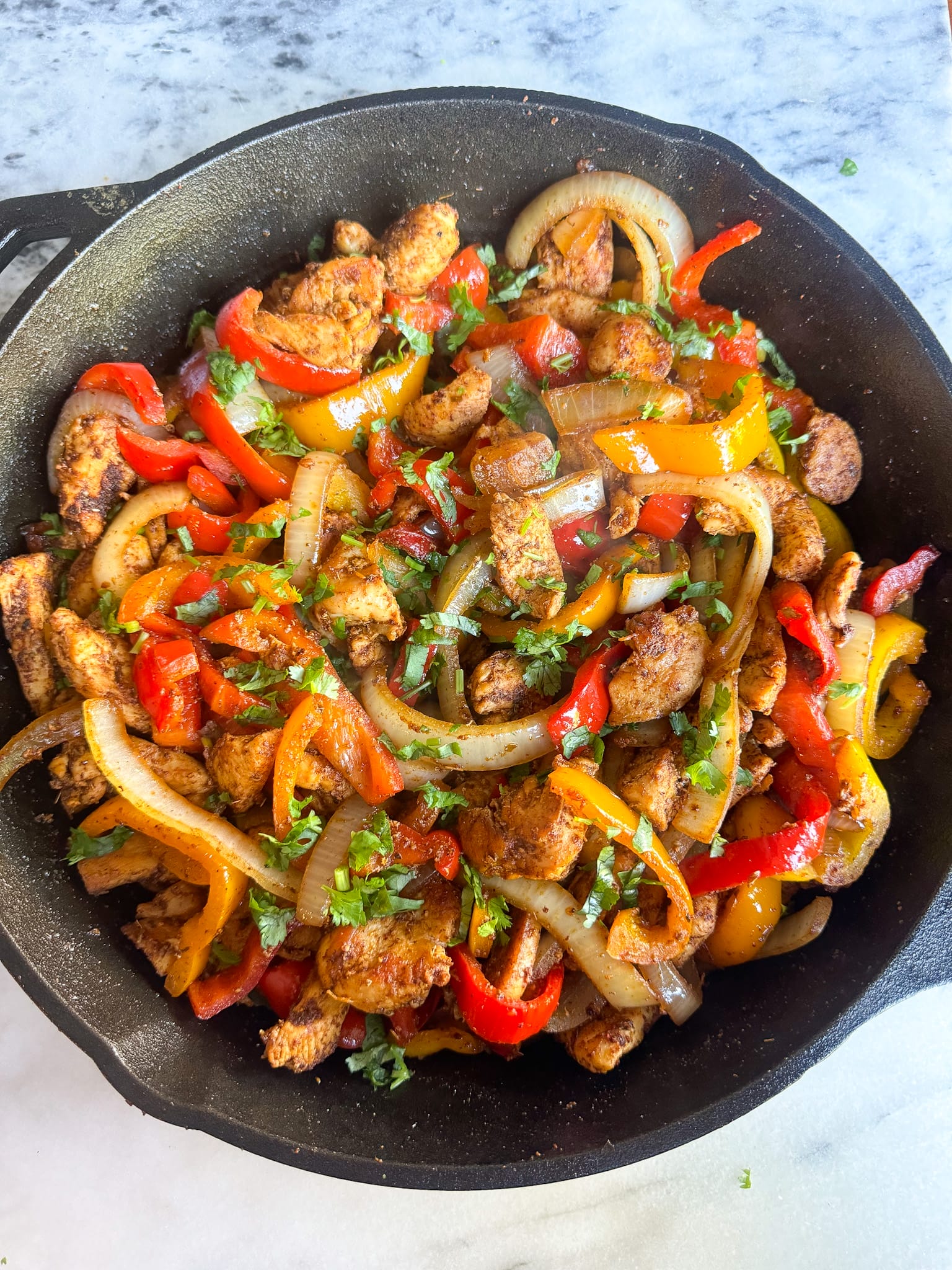 SkilletChickenFajitas